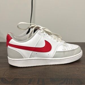 Nike Women's Shoes - White and Red